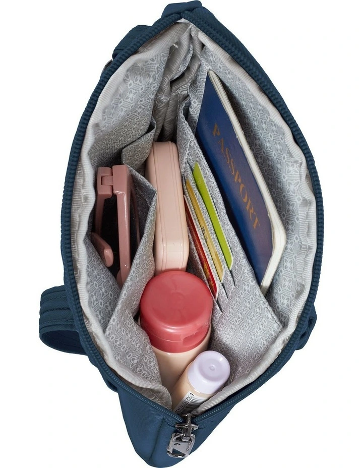 Runways Anti-Theft Slim Asymmetric Crossbody Bag in Ocean image 4