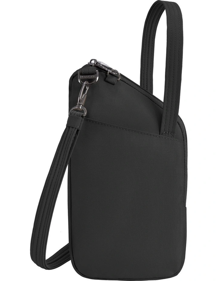 Runways Anti-Theft Slim Asymmetric Crossbody Bag in Black image 2