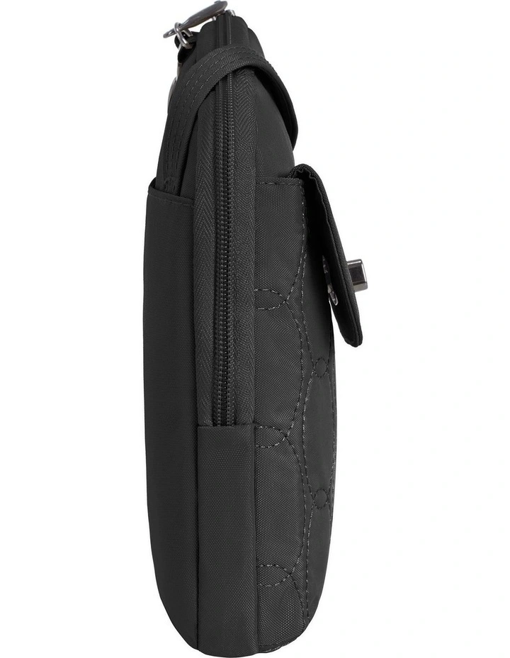 Runways Anti-Theft Slim Asymmetric Crossbody Bag in Black image 3
