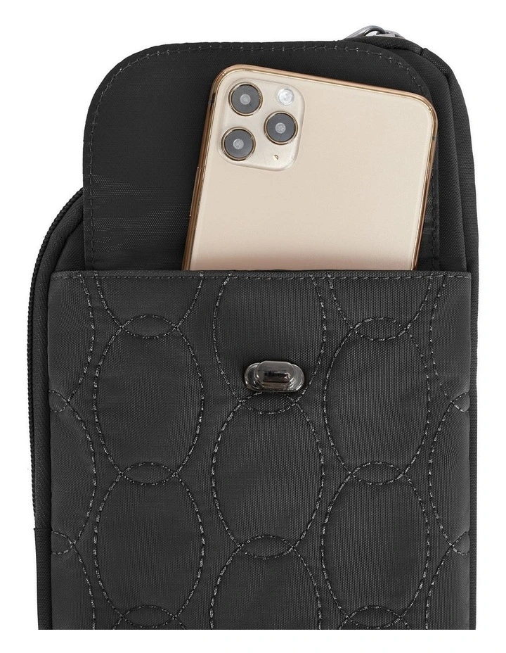 Runways Anti-Theft Slim Asymmetric Crossbody Bag in Black image 5