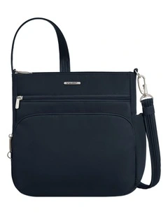 Classic Anti-Theft North/South Crossbody Bag in Midnight