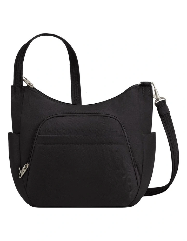 Classic Anti-Theft Crossbody Bucket Bag in Black image 1
