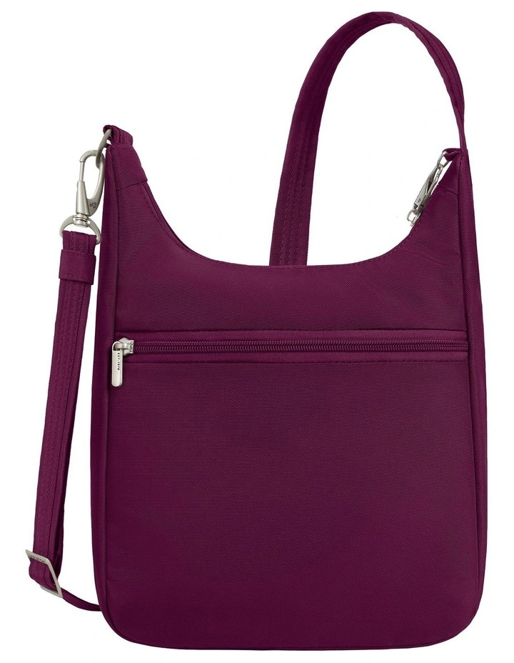 Classic Anti-Theft Essential Messenger Bag in Burgundy image 2