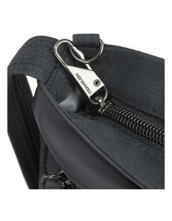 Metro Anti-Theft Saddle Crossbody Bag in Gray Heather image 5