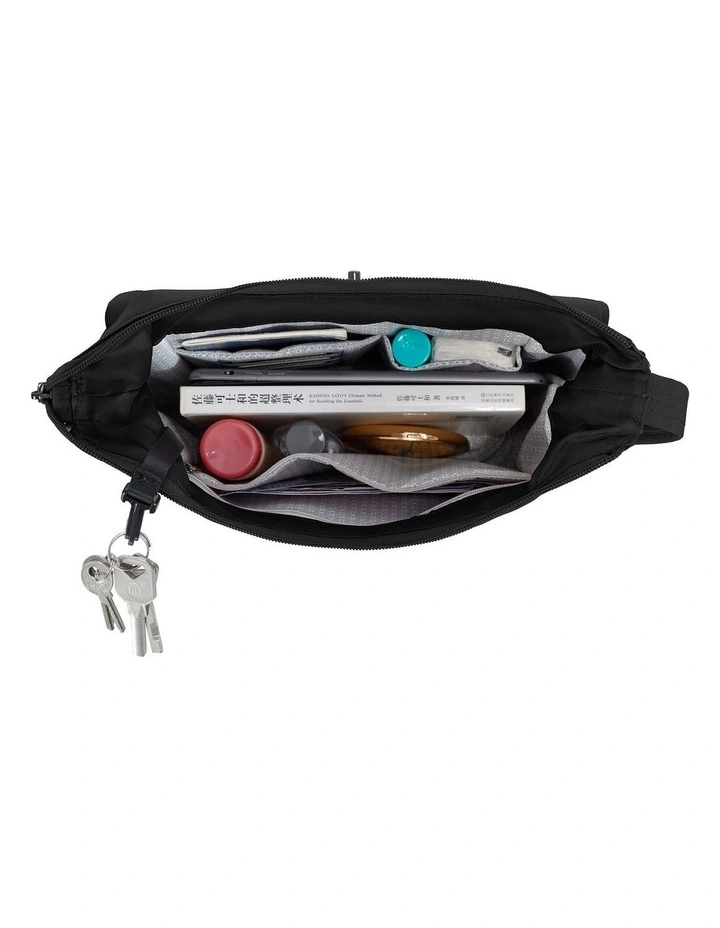 Runways Anti-Theft Medium Crossbody Bag in Black image 4