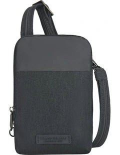 Metro Anti-Theft Stadium Mini Crossbody Bag in Gray Heather