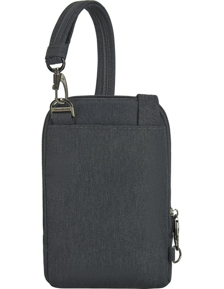 Metro Anti-Theft Stadium Mini Crossbody Bag in Gray Heather image 2