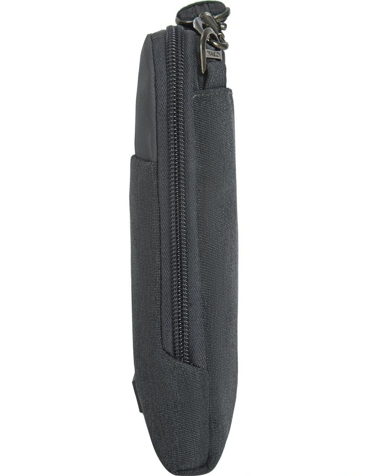 Metro Anti-Theft Stadium Mini Crossbody Bag in Gray Heather image 3