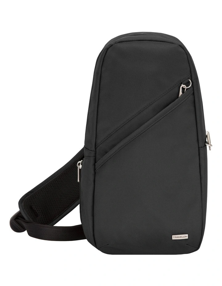Classic Anti-Theft Sling Bag in Black image 1
