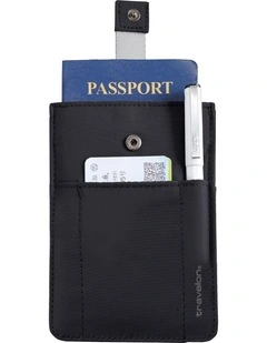 RFID Blocking Pull-Up Passport Holder in Black
