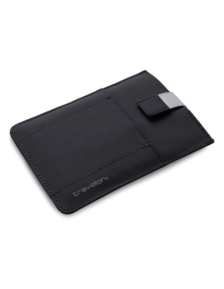RFID Blocking Pull-Up Passport Holder in Black image 2