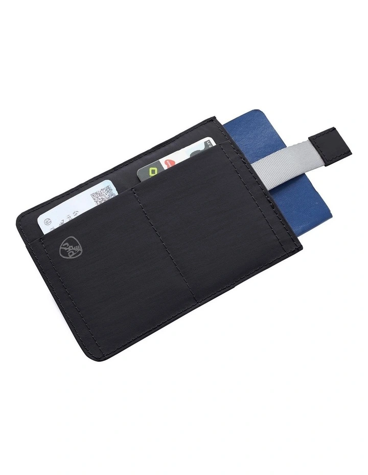 RFID Blocking Pull-Up Passport Holder in Black image 4