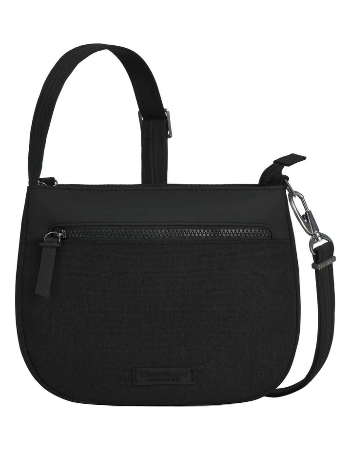 Metro Anti-Theft Saddle Crossbody Bag in Black image 1