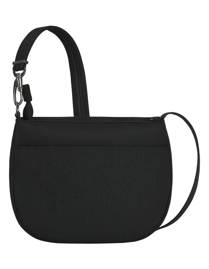 Metro Anti-Theft Saddle Crossbody Bag in Black image 2