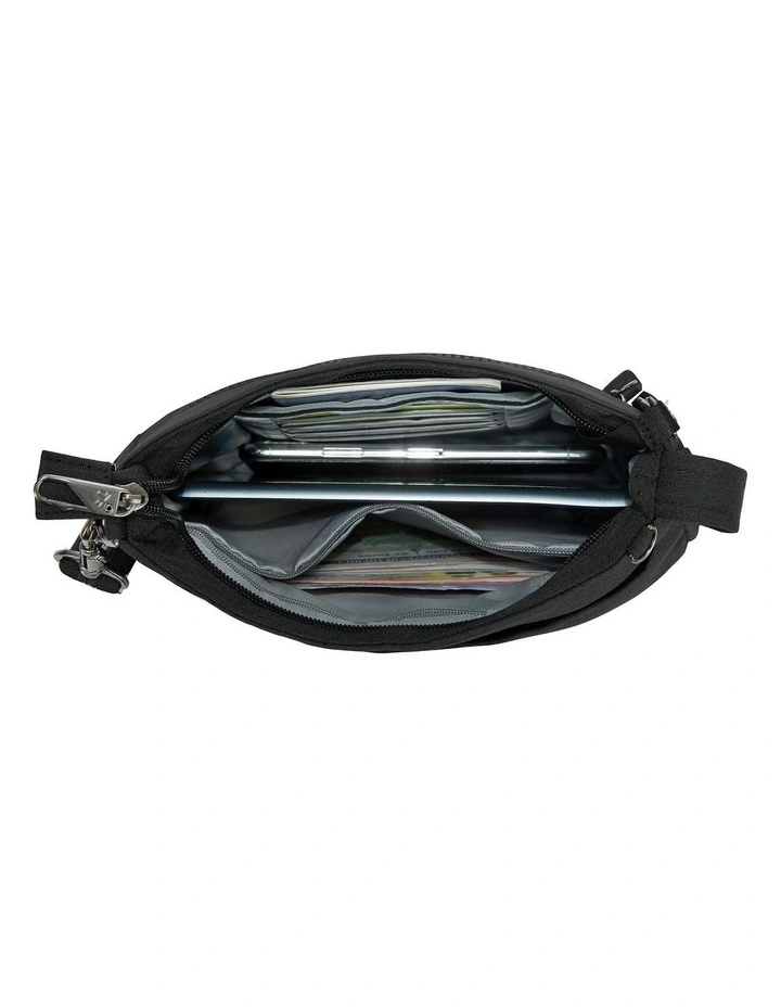 Metro Anti-Theft Saddle Crossbody Bag in Black image 4