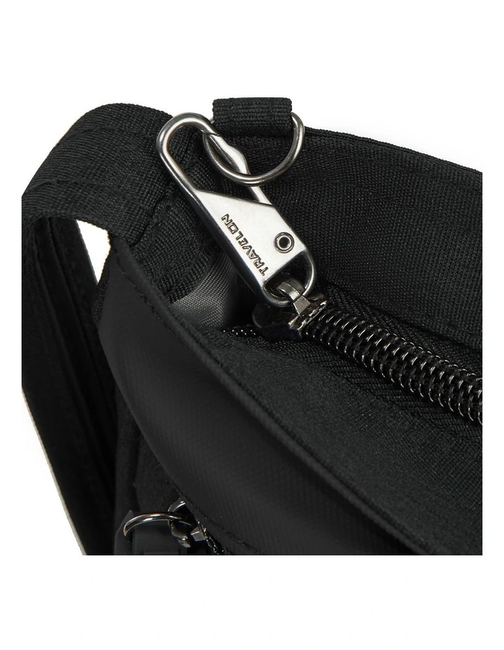Metro Anti-Theft Saddle Crossbody Bag in Black image 5