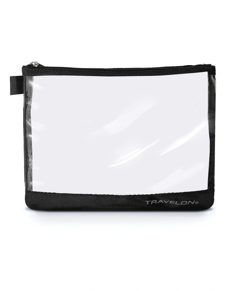Zip-Top Bag with Bottles in Black image 2