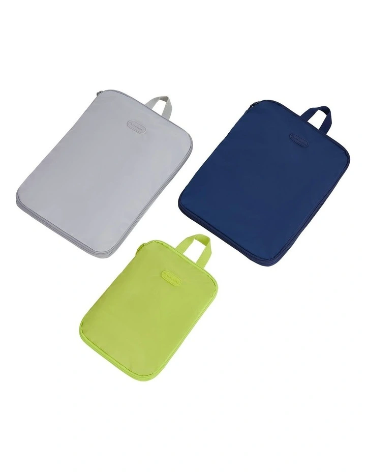 Set of 3 Compression Packing Cubes in Cool Tones image 6
