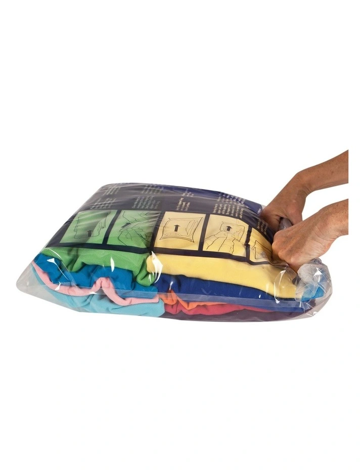 Set of 2 Compression Bags in Clear image 2