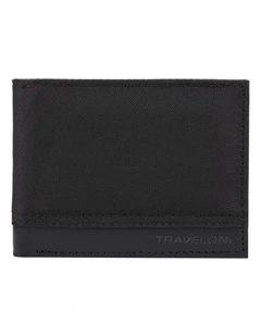 RFID Blocking Billfold Wallet in Black