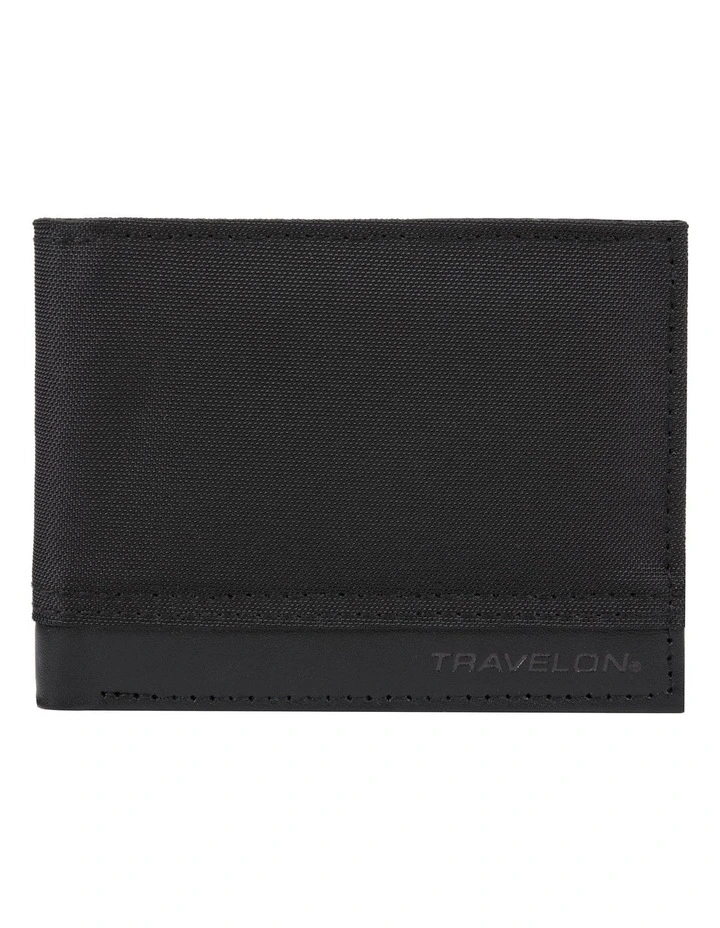 RFID Blocking Billfold Wallet in Black image 1