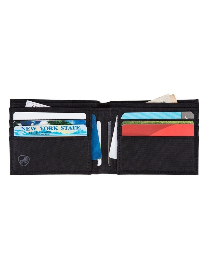 RFID Blocking Billfold Wallet in Black image 2