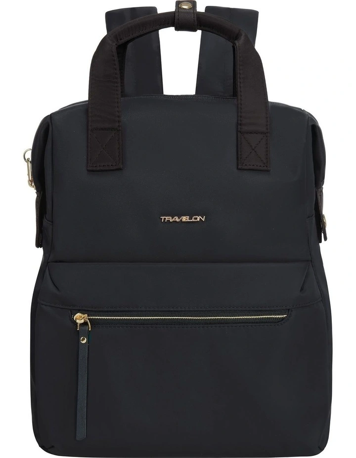 Addison Anti-Theft 13 Laptop Large Backpack in Black image 1