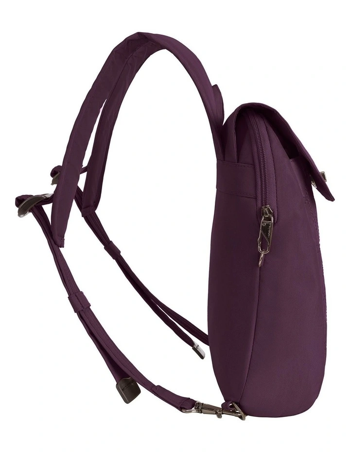 Runways Anti-Theft Compact Backpack in Plum image 3
