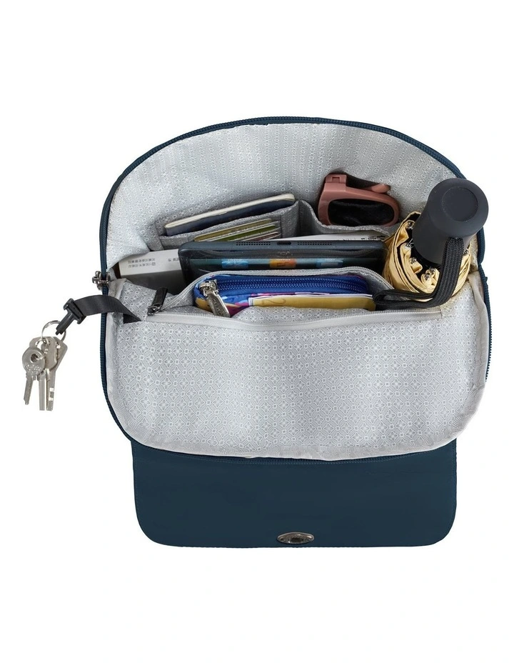 Runways Anti-Theft Compact Backpack in Ocean image 4