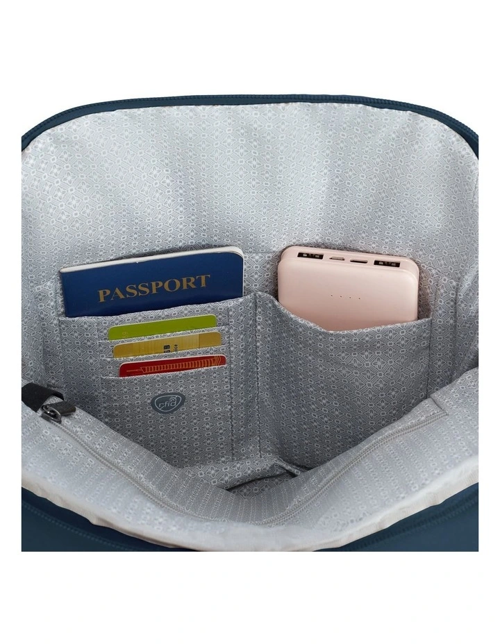 Runways Anti-Theft Compact Backpack in Ocean image 5