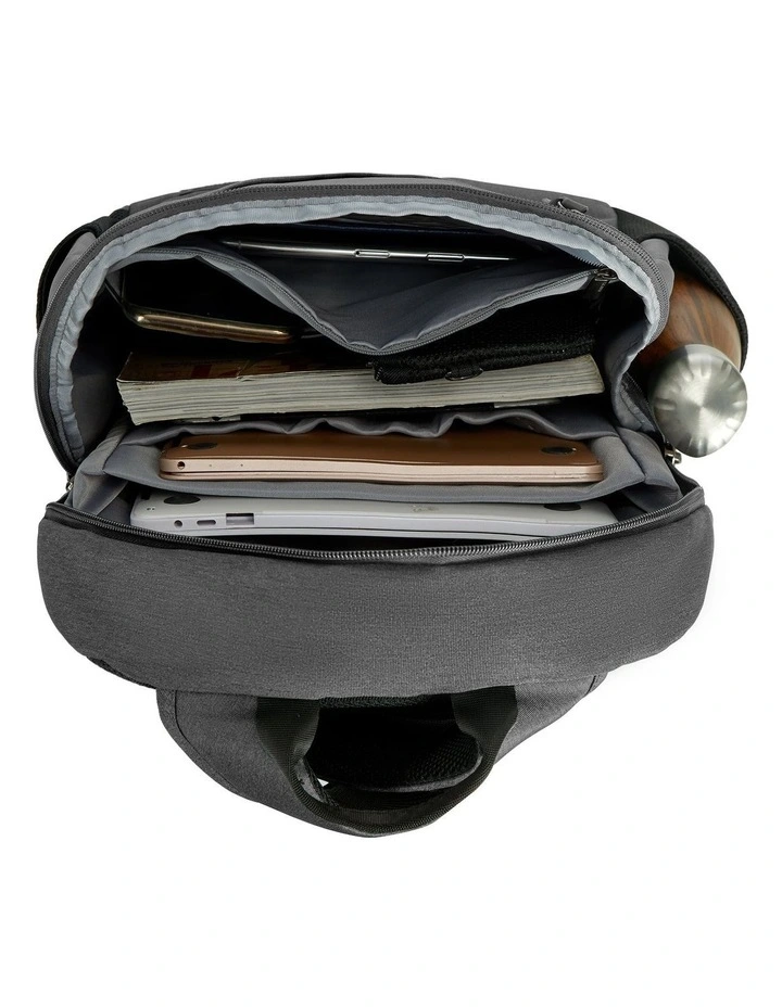 Metro Anti-Theft 15.6 Laptop & Tablet Backpack in Gray Heather image 4