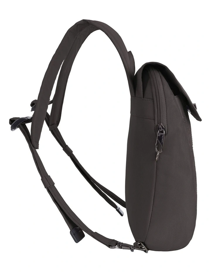 Runways Anti-Theft Compact Backpack in Smoke image 3