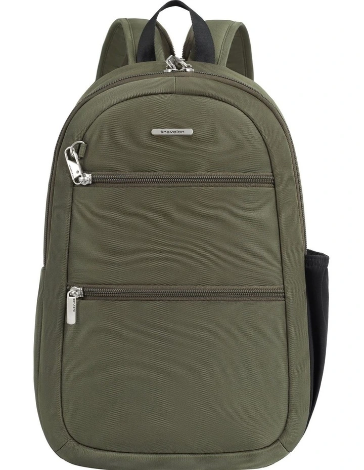 Classic Anti-Theft Tablet Convertible Sling Backpack in Olive image 1