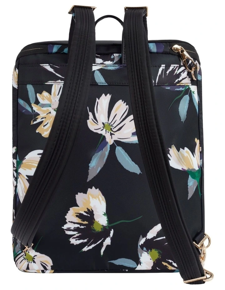 Addison Anti-Theft Backpack in Midnight Floral image 2