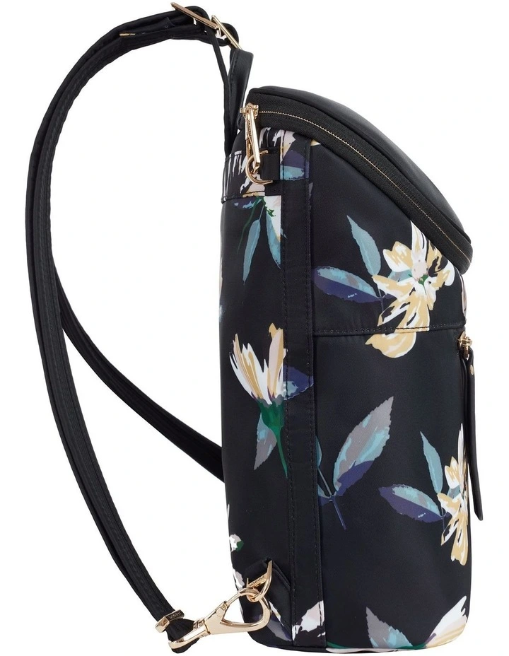 Addison Anti-Theft Backpack in Midnight Floral image 3