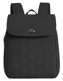 Runways Anti-Theft Compact Backpack in Black
