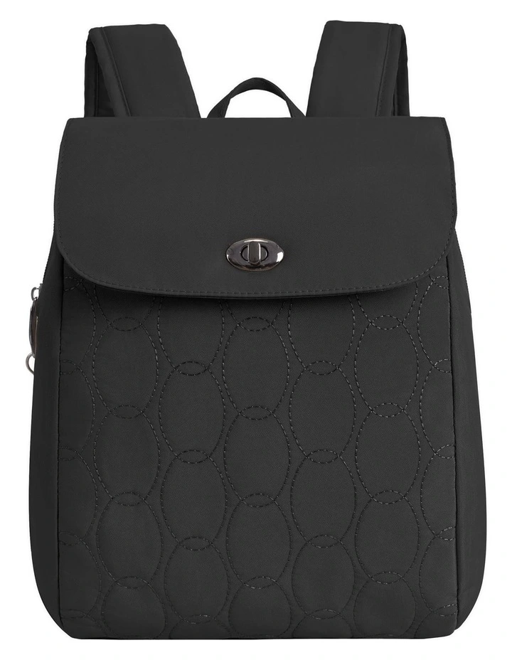 Runways Anti-Theft Compact Backpack in Black image 1