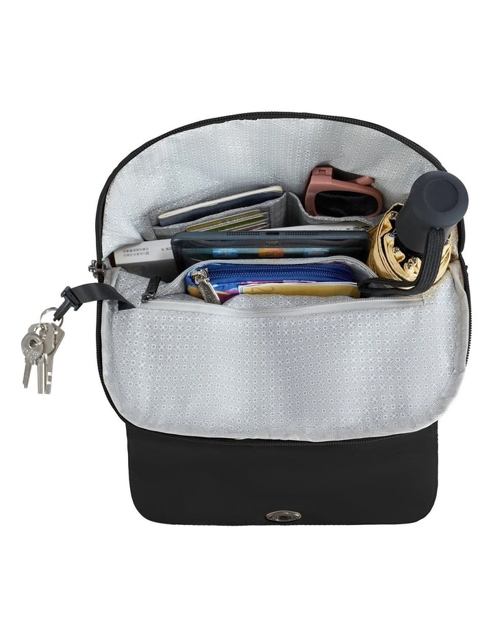 Runways Anti-Theft Compact Backpack in Black image 4