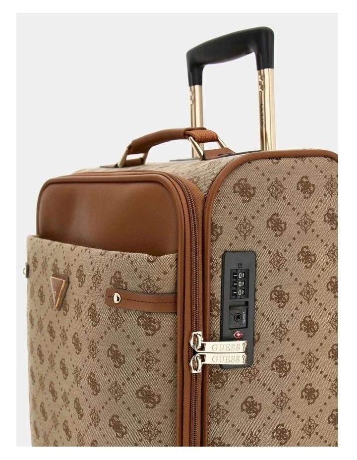 Neda 4G Peony Luggage in Brown Logo image 3