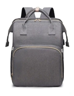 Multifunctional Backpack With Mosquito Net And Insulated Pockets in Gray