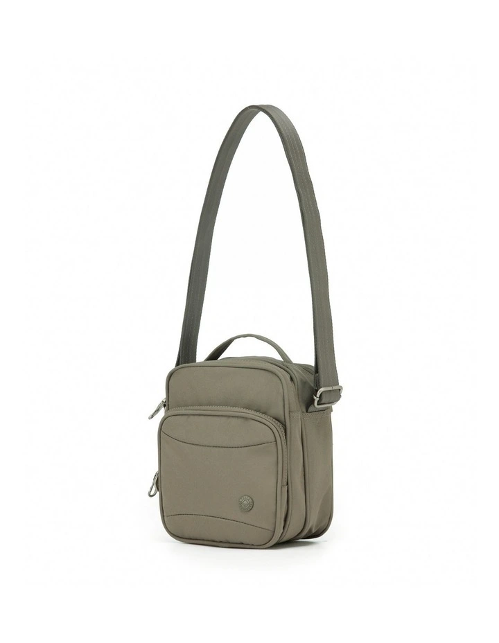 Anti-Theft Shoulder Bag with Handle - Taupe image 1