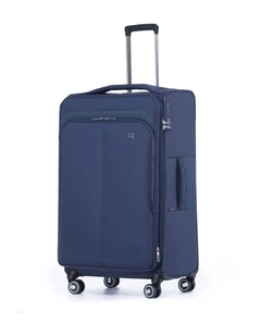 Grange 80cm Large Soft Suitcase in Indigo Blue