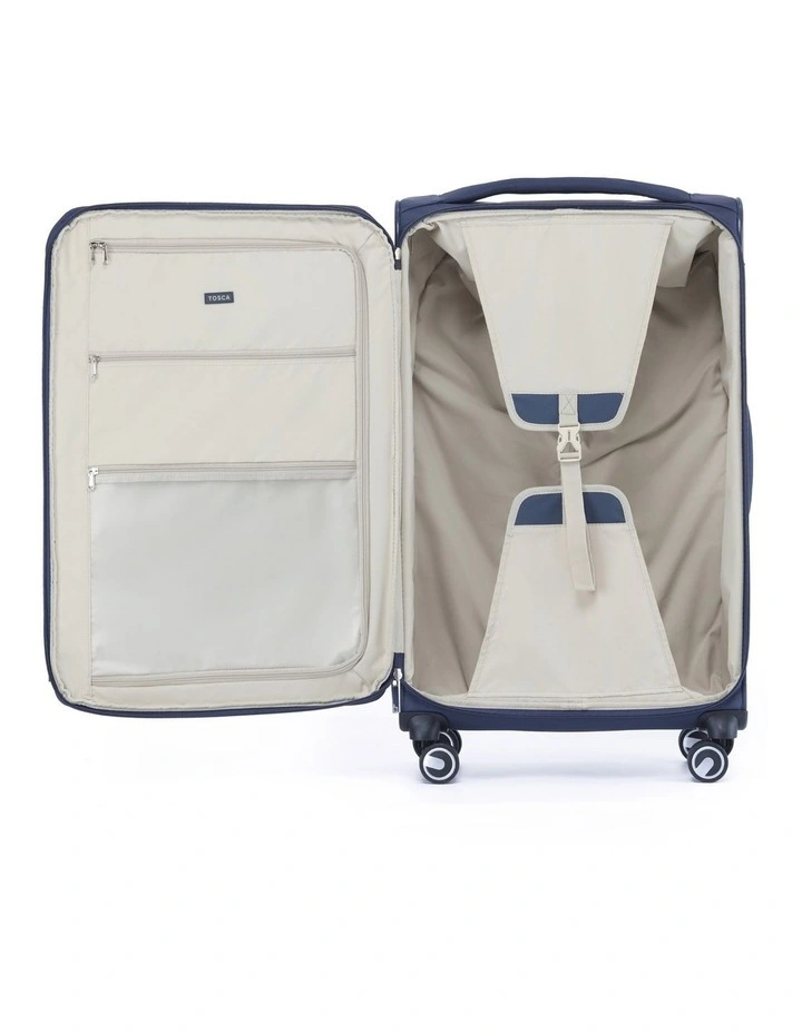 Grange 80cm Large Soft Suitcase in Indigo Blue image 2