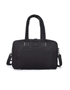 Metro Large Travel Split Tote Bag - Black Nylon