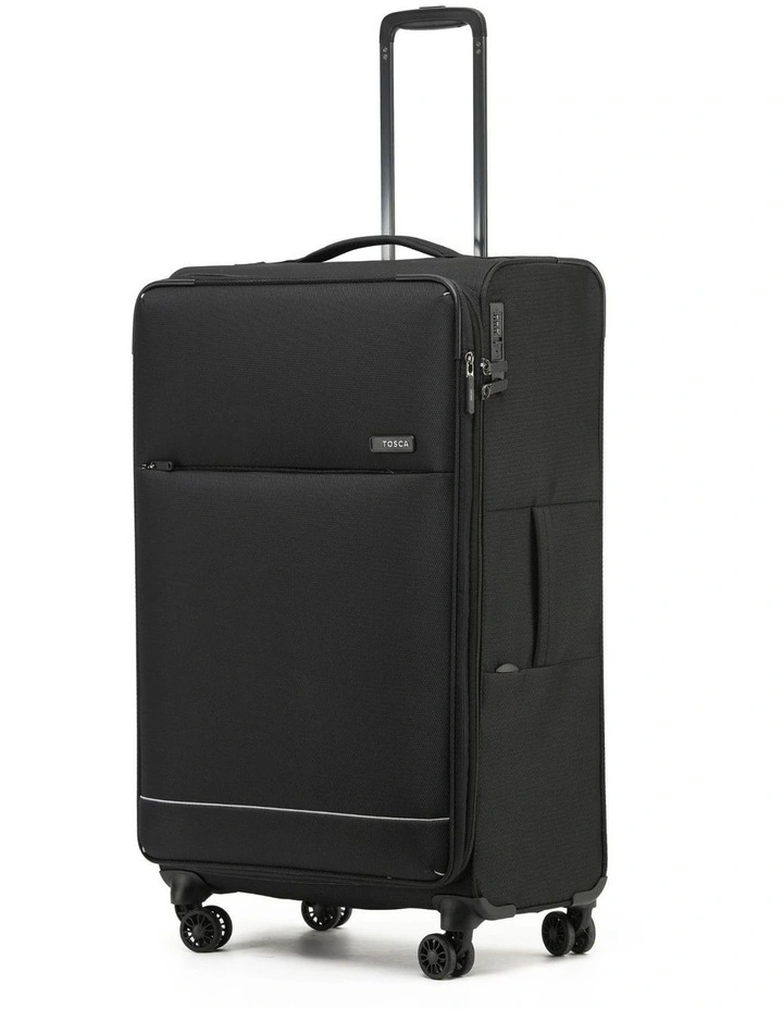 So Lite Soft Suitcase 3 Piece Set in Black image 3