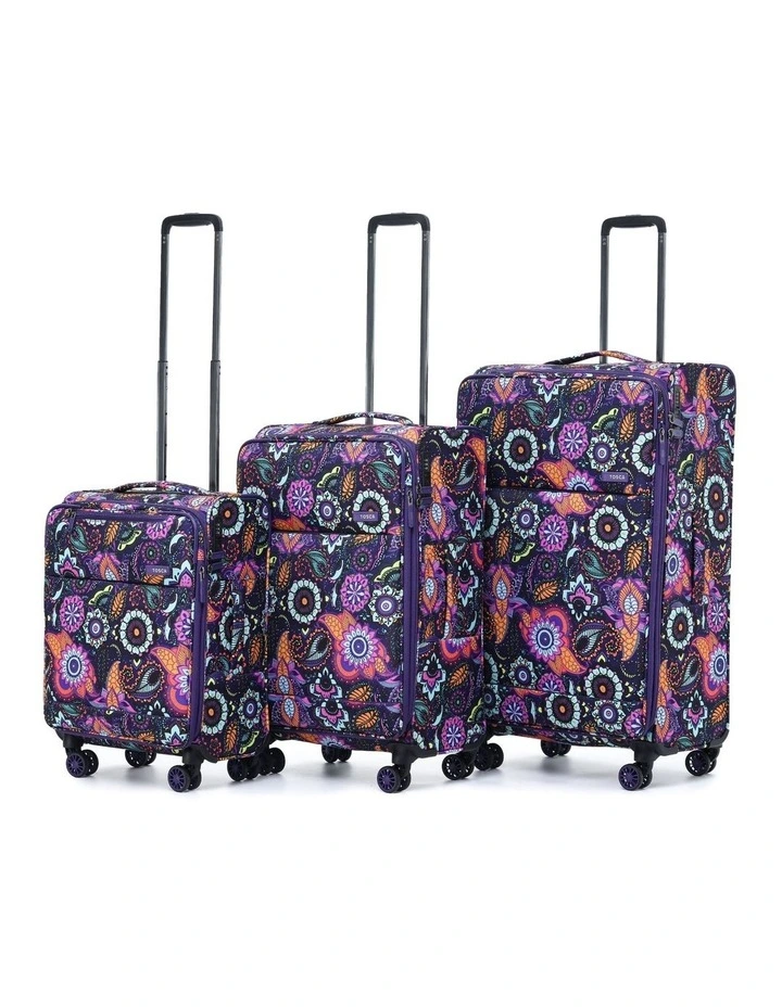 So Lite Soft Suitcase 3 Piece Set - Paisley image 1
