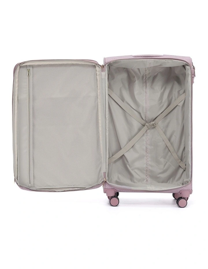 Willow PU Suitcase 3 Piece Set in Misty Rose image 2