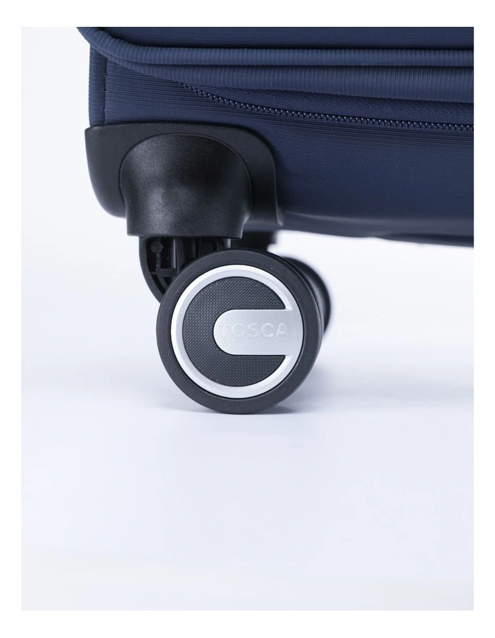Grange 3 Piece Soft Suitcase Set in Indigo Blue image 6