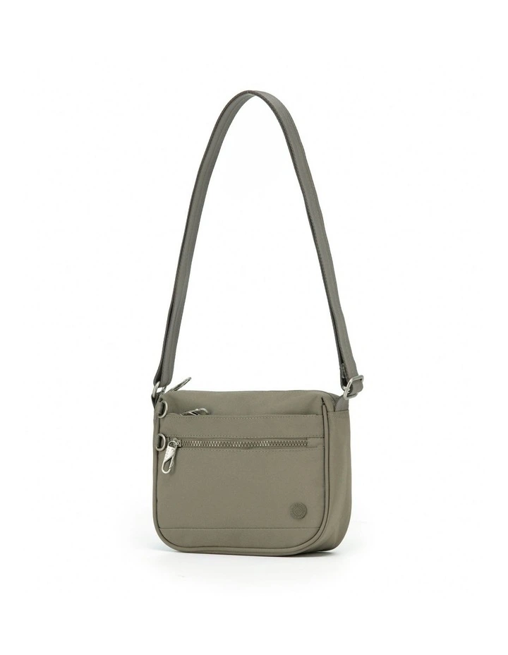 Anti-Theft Cross Body Shoulder Bag - Taupe image 1