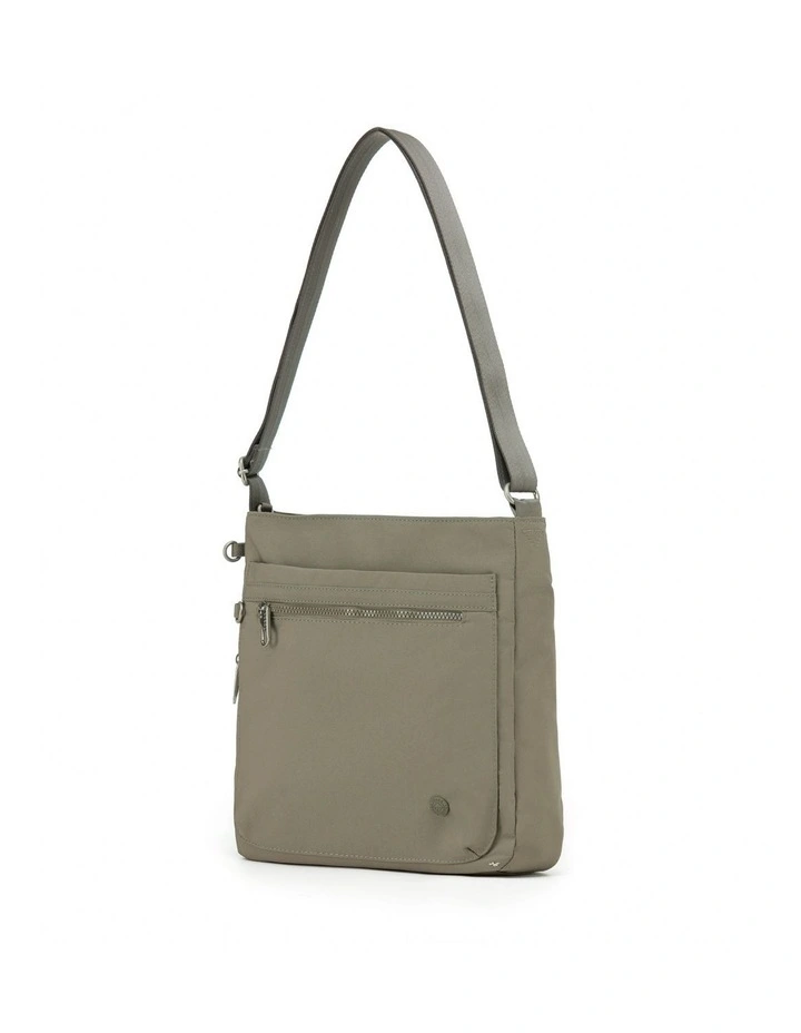 Anti-Theft Square Shoulder Bag - Taupe image 1